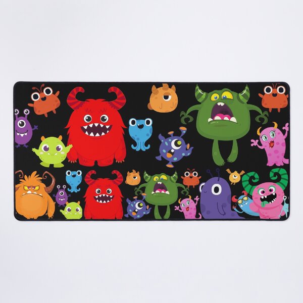 Item preview, Cute Little Monsters Party Red designed and sold by LaartStudio.