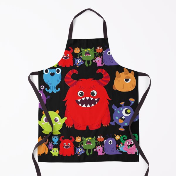 Item preview, Cute Little Monsters Party Red designed and sold by LaartStudio.