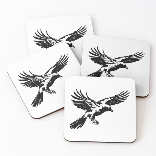 Item preview, Butcherbird Shrike Fiscal Songbird Grey Sooty Brown Prey designed and sold by inkoutninja.