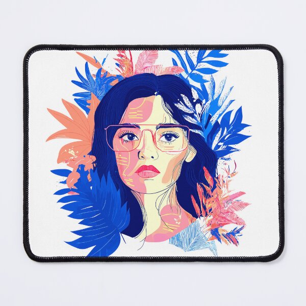 Item preview, Lady in the Jungle leaves abstract graphic design designed and sold by Artbyminga.
