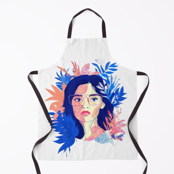 Item preview, Lady in the Jungle leaves abstract graphic design designed and sold by Artbyminga.