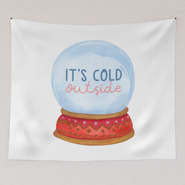 Item preview, charming "It's Cold Outside" snow globe designed and sold by LeStudioSHB.