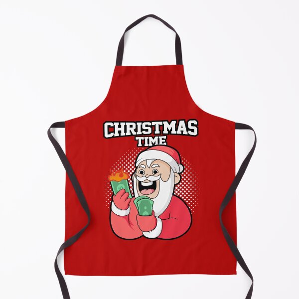 Item preview, It's Christmas time! Funny Santa Claus burning through money designed and sold by messy-nessie.