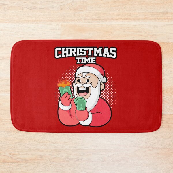 Item preview, It's Christmas time! Funny Santa Claus burning through money designed and sold by messy-nessie.