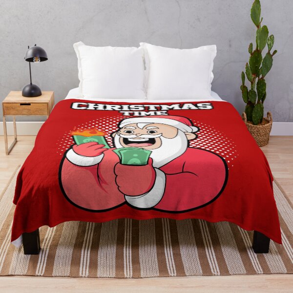 Item preview, It's Christmas time! Funny Santa Claus burning through money designed and sold by messy-nessie.