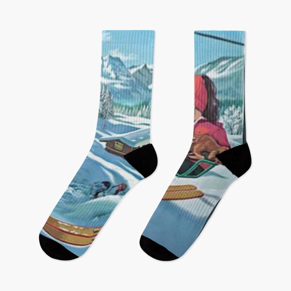 Item preview, Once upon a time there was a girl who really loved skiing and dogs designed and sold by janiceramosS.