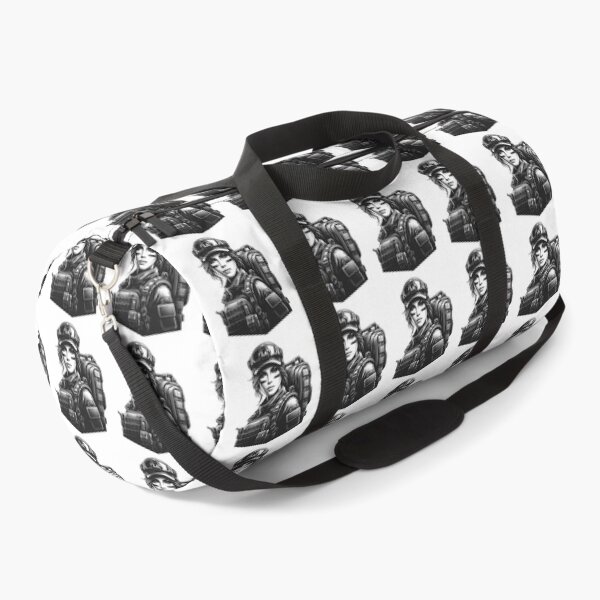 Item preview, Military Backpack Girl - Monochrome Adventure Art. designed and sold by NangKittipong.