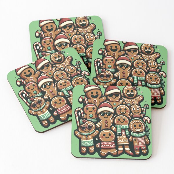 Item preview, Festive Gingerbread Gang Christmas Holiday Design designed and sold by ibobo4656.