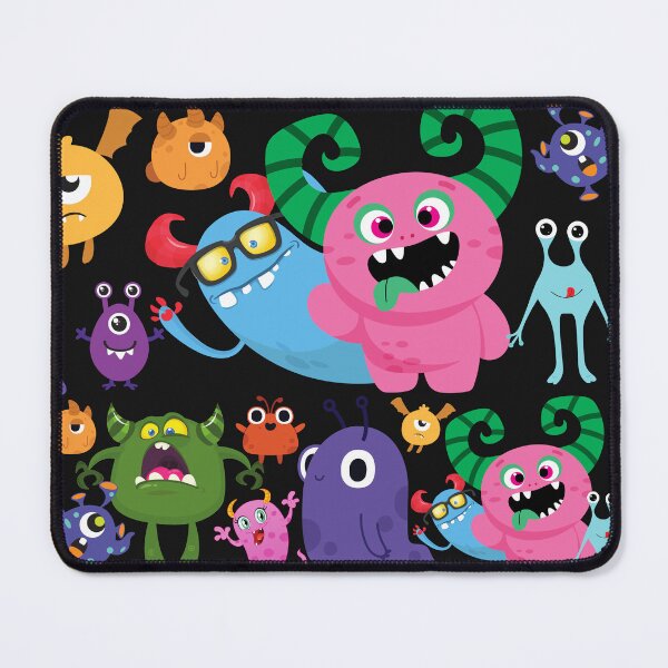Item preview, Cute Little Monsters Party Pink designed and sold by LaartStudio.