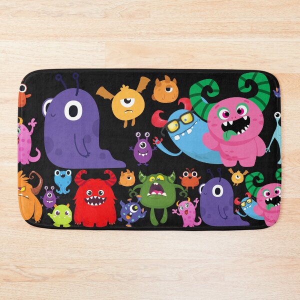 Item preview, Cute Little Monsters Party Pink designed and sold by LaartStudio.