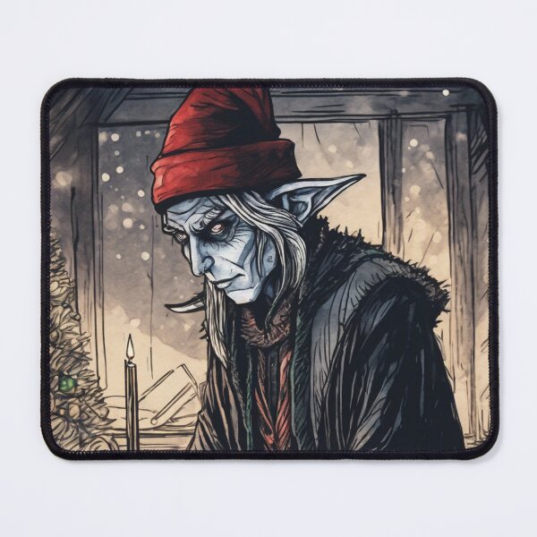 Item preview, Christmas and Holiday Elf - Watercolor & Ink 1 designed and sold by KBMediaArt.