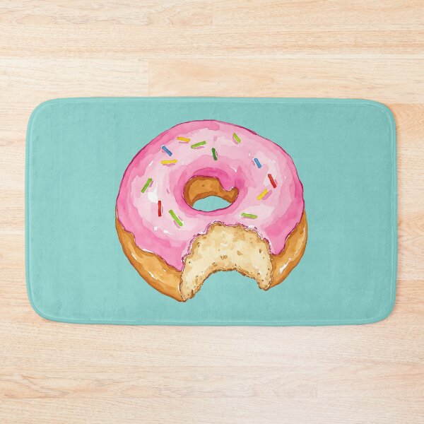 Item preview, Pink Sprinkle Donut Watercolor designed and sold by Magnolia Valley Art.