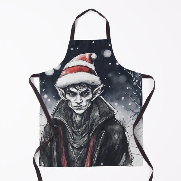 Item preview, Christmas and Holiday Elf - Watercolor & Ink 6 designed and sold by KBMediaArt.