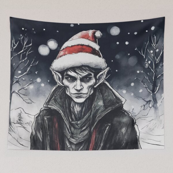 Item preview, Christmas and Holiday Elf - Watercolor & Ink 6 designed and sold by KBMediaArt.