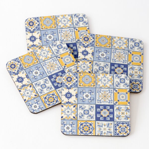 Item preview, Spanish Tiles Repeating Pattern designed and sold by Magnolia Valley Art.