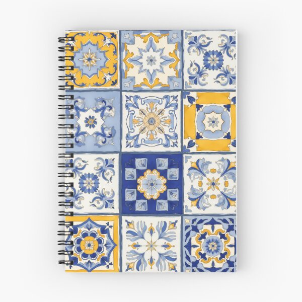 Item preview, Spanish Tiles Repeating Pattern designed and sold by Magnolia Valley Art.