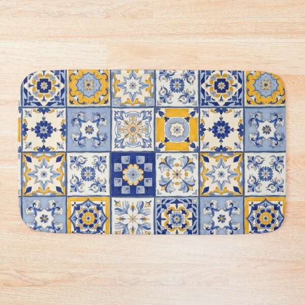 Item preview, Spanish Tiles Repeating Pattern designed and sold by Magnolia Valley Art.