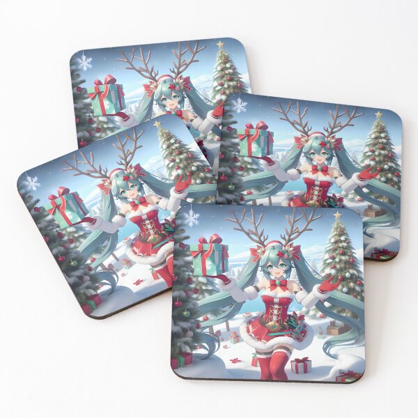 Item preview, Miku Reindeer's Magical Christmas - Holiday Art designed and sold by Venta Mix  JellycientArt.