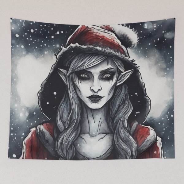 Item preview, Christmas and Holiday Elf - Watercolor & Ink 10 designed and sold by KBMediaArt.