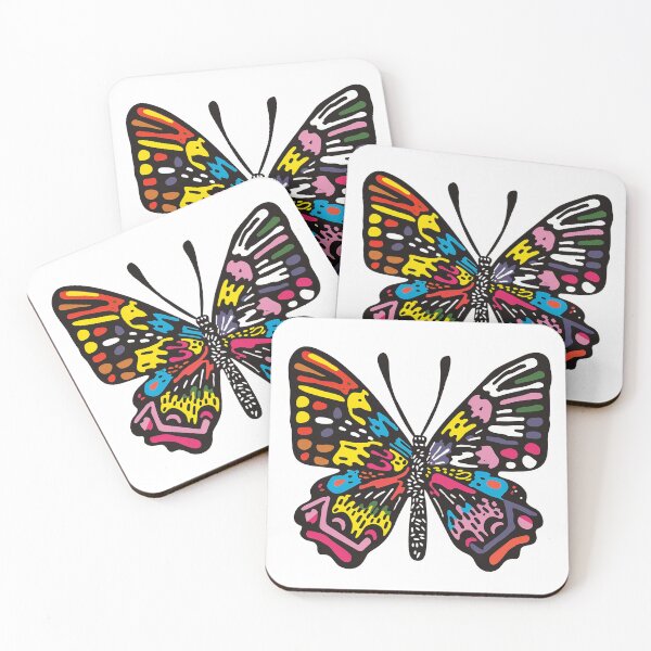 Item preview, Colorful Whimsical Butterfly Vibrant Kids Pop Art  designed and sold by Sturdust.