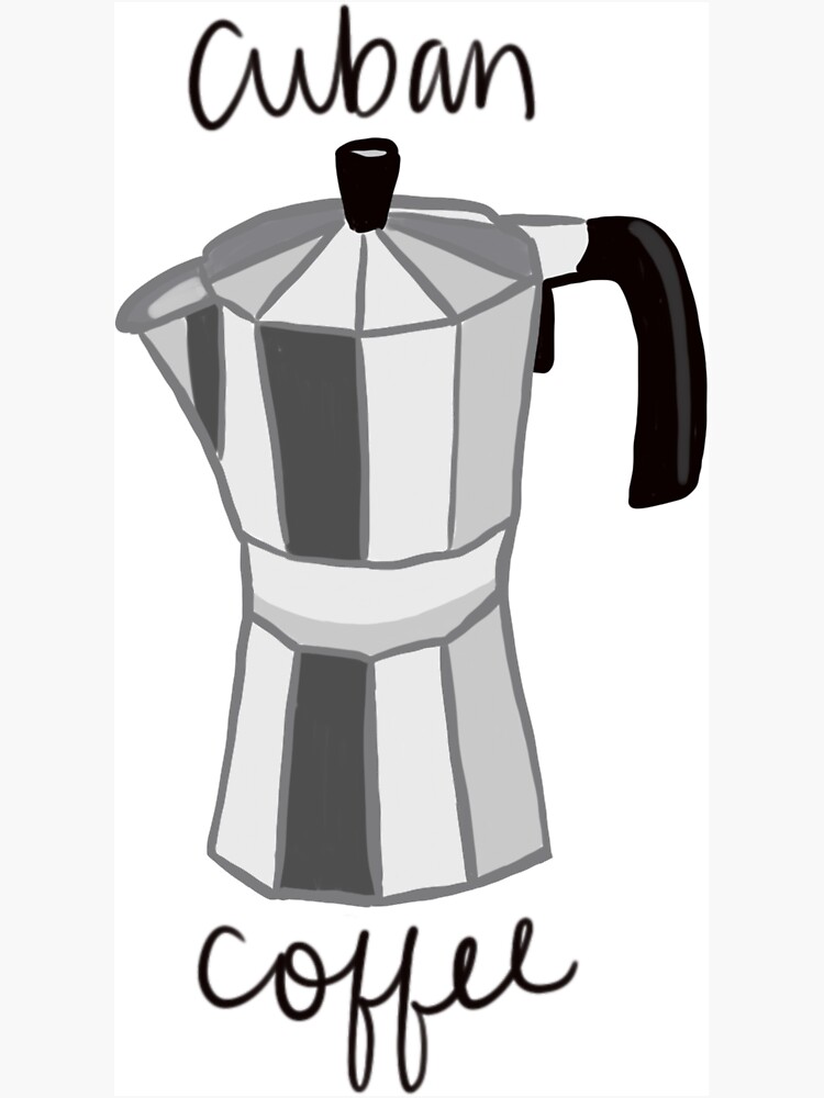 Cafecito Print, Cuban Coffee, Cuban Percolator 