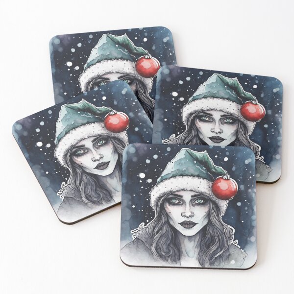 Item preview, Christmas and Holiday Elf - Watercolor & Ink 15 designed and sold by KBMediaArt.