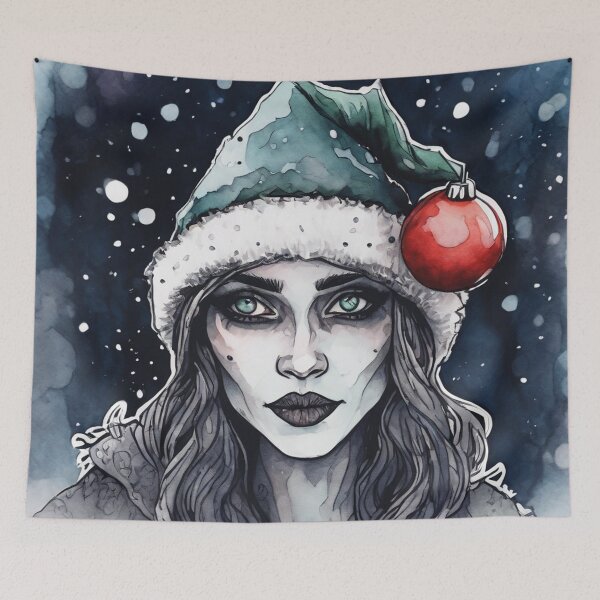 Item preview, Christmas and Holiday Elf - Watercolor & Ink 15 designed and sold by KBMediaArt.