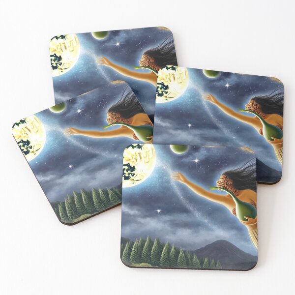 Item preview, Rona and the moon designed and sold by MauTeRangimarie.