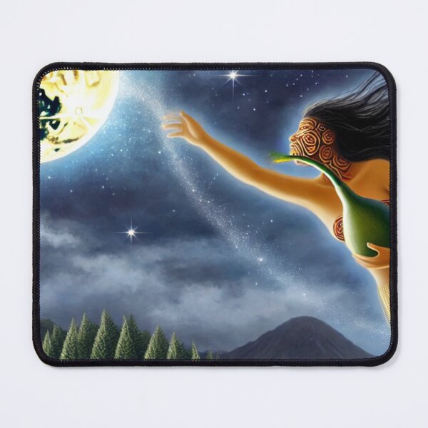 Item preview, Rona and the moon designed and sold by MauTeRangimarie.