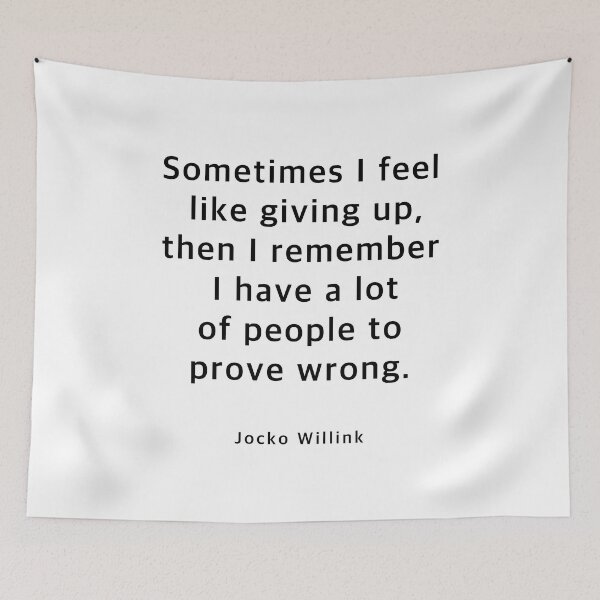 Item preview, Generic Jocko Willink Quote  designed and sold by corbrand.