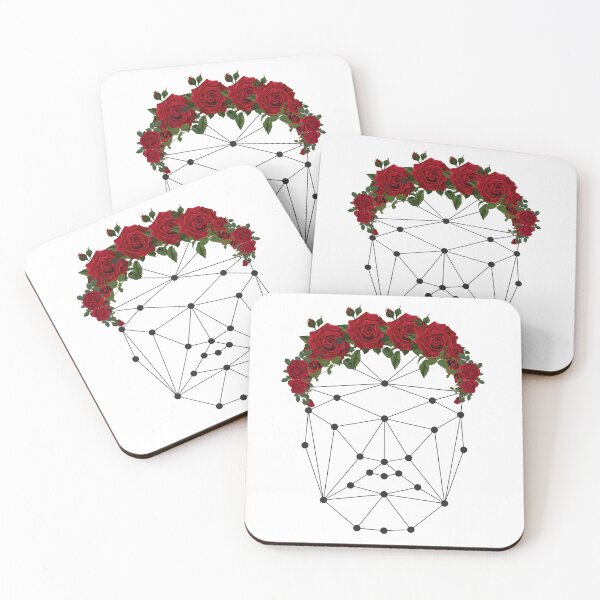 Item preview, rose face t shirt, Red rose pattern, an imaginative image designed and sold by dinartanddesign.