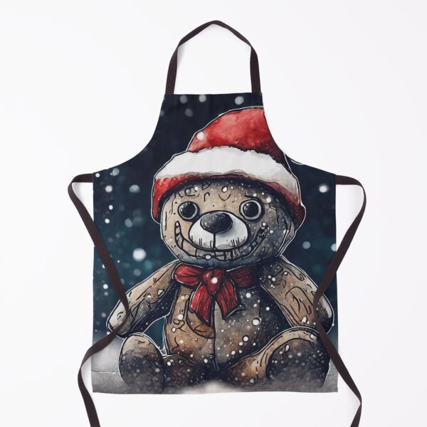 Item preview, Christmas and Holiday Teddy Bear - Watercolor & Ink 1 designed and sold by KBMediaArt.