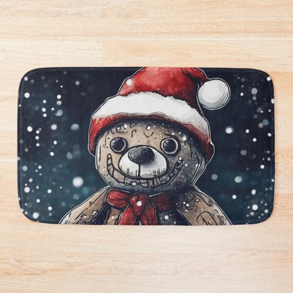 Item preview, Christmas and Holiday Teddy Bear - Watercolor & Ink 1 designed and sold by KBMediaArt.