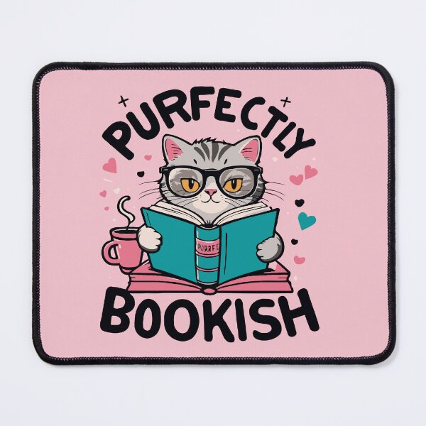 Item preview, Purrfectly Bookish designed and sold by Creative Magia.