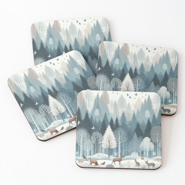 Item preview, Winter Forest nature Wildlife designed and sold by Nanthanon.