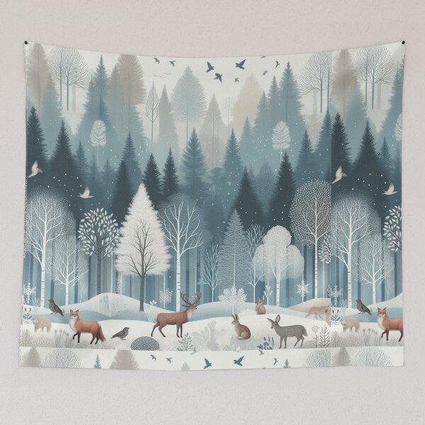 Item preview, Winter Forest nature Wildlife designed and sold by Nanthanon.