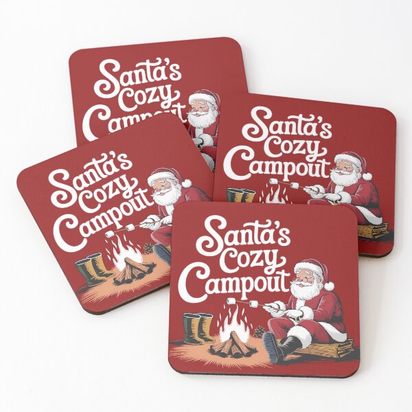 Item preview, Santa’s Cozy Campout Christmas Camping Design designed and sold by SewRed.