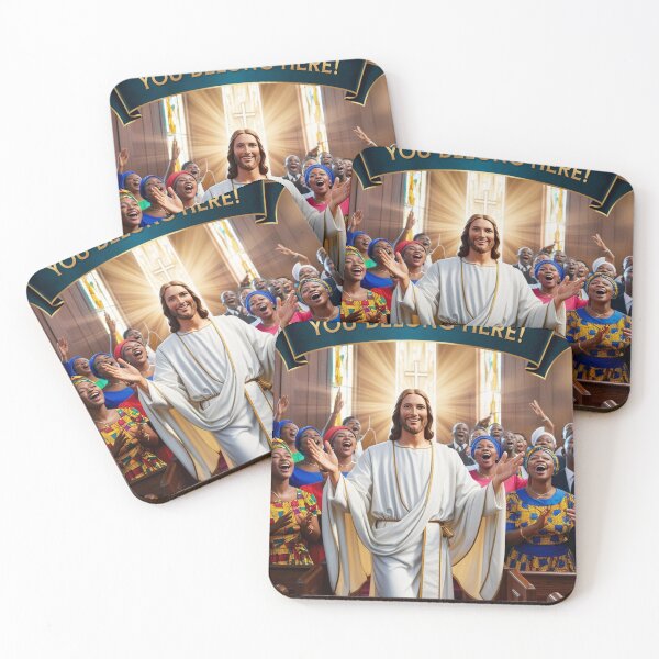 Item preview, African American Church Greeter You Belong Here designed and sold by tshirtart2024.