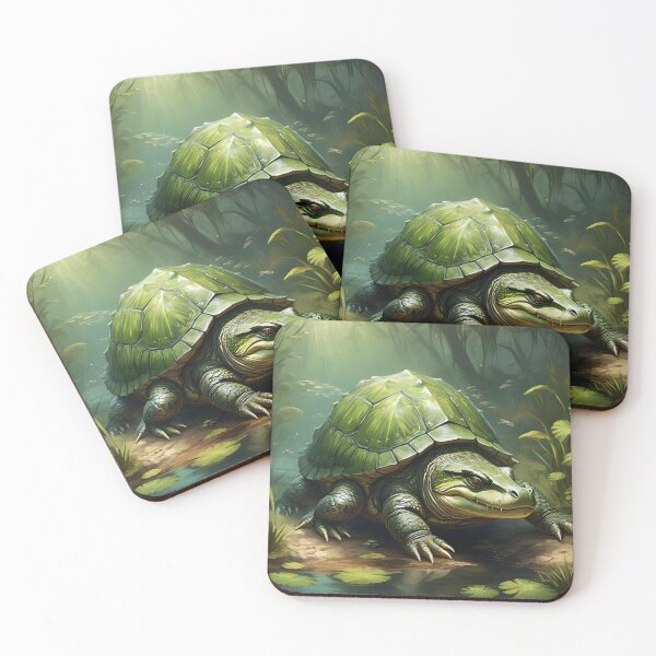 Item preview, ALLIGATOR TURTLE designed and sold by PIGCASSOSAIART.