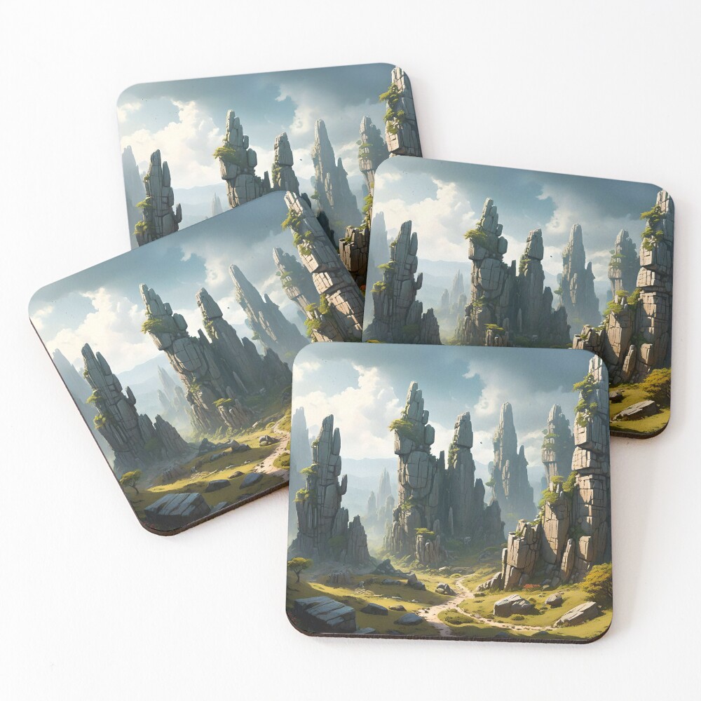 Item preview, Coasters (Set of 4) designed and sold by PIGCASSOSAIART.