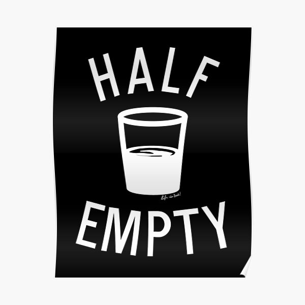 Whiskey lustig Getränke-Untersetzer Das Glas halb leer hb