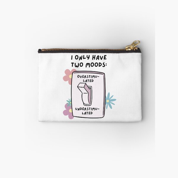 Item preview,  Relatable audhd/ adhd/ autism quote: overstimulated vs understimulated. Feminine flower design designed and sold by NeurodiverseTea.