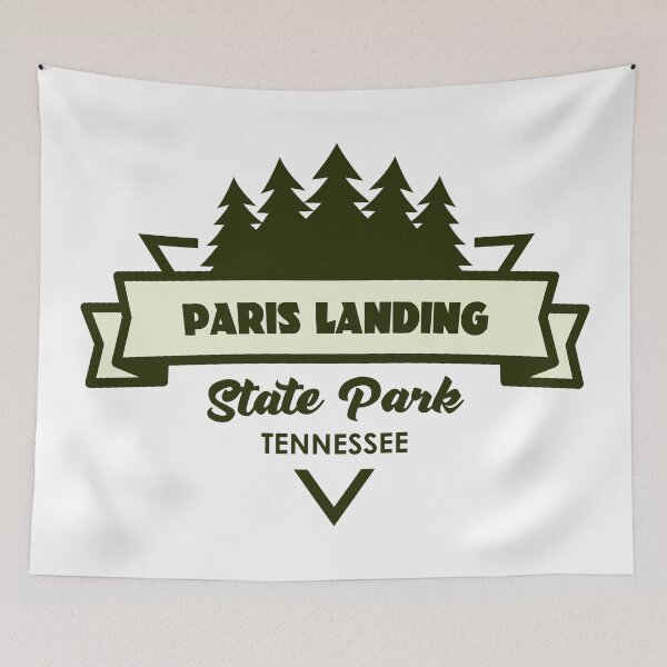 Item preview, Paris Landing State Park Tennessee Trees And Ribbon designed and sold by bivenart.