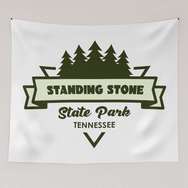 Item preview, Standing Stone State Park Tennessee Trees And Ribbon designed and sold by bivenart.
