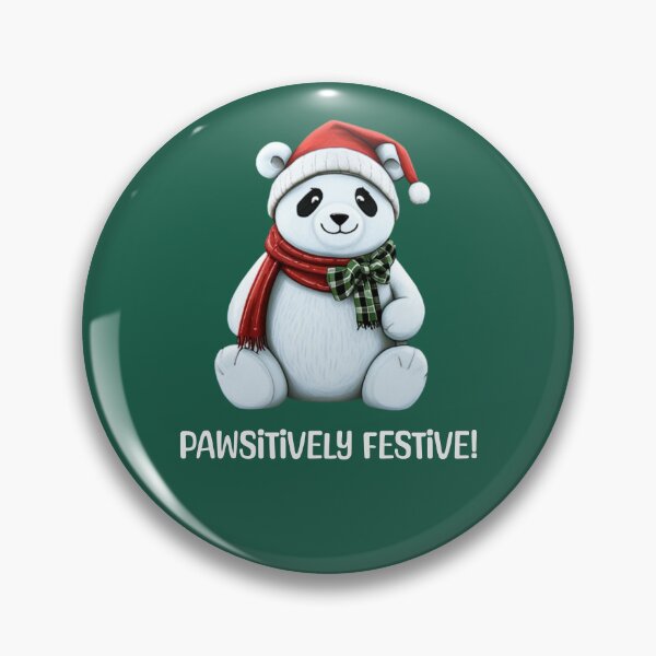 Item preview, PAWSITIVELY FESTIVE!, PAWSITIVELY FESTIVE!, Gift panda loving kids, Christmas gift you panda loving kids, cute panda designed and sold by DekoDesignsHub.