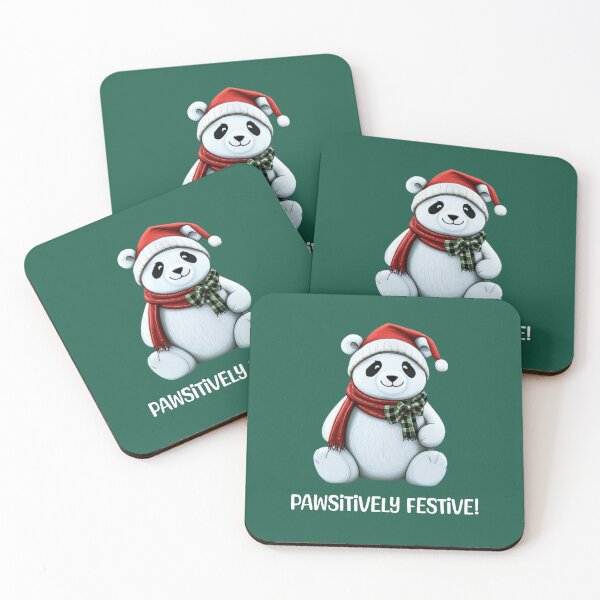 Item preview, PAWSITIVELY FESTIVE!, PAWSITIVELY FESTIVE!, Gift panda loving kids, Christmas gift you panda loving kids, cute panda designed and sold by DekoDesignsHub.