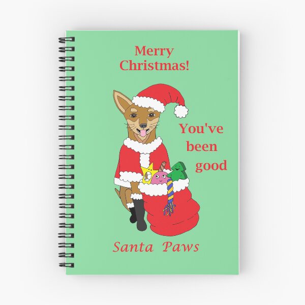 Item preview, Santa Paws Chihuahua with Sack of Dog Toys and Snacks designed and sold by JoyousArt4u.