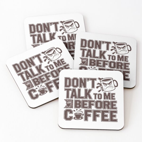 Item preview, Pre-Coffee Silence designed and sold by Furbulous Faces.