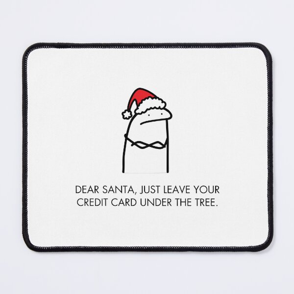 Item preview, Funny Christmas Santa Meme - Holiday Credit Card Humor designed and sold by ZaibsDesigns.