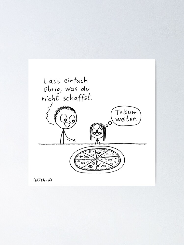 Alternative Ansicht von Uebrig lassen - islieb-Comic Poster